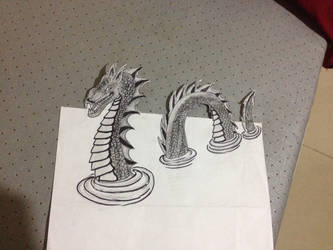 3D Drawing of Nessie