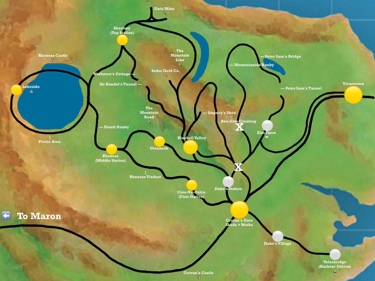 David Mitton's East Side of Sodor Map V2 by DieselD182 on DeviantArt