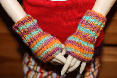 Doll Fingerless Gloves