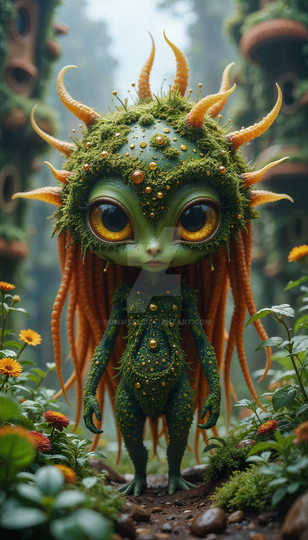 Cute Alien Girl 001 by Summsel on DeviantArt
