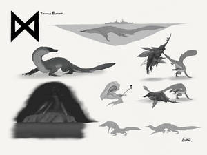 Titanus Bunyip - Godzilla: KOTM Concept