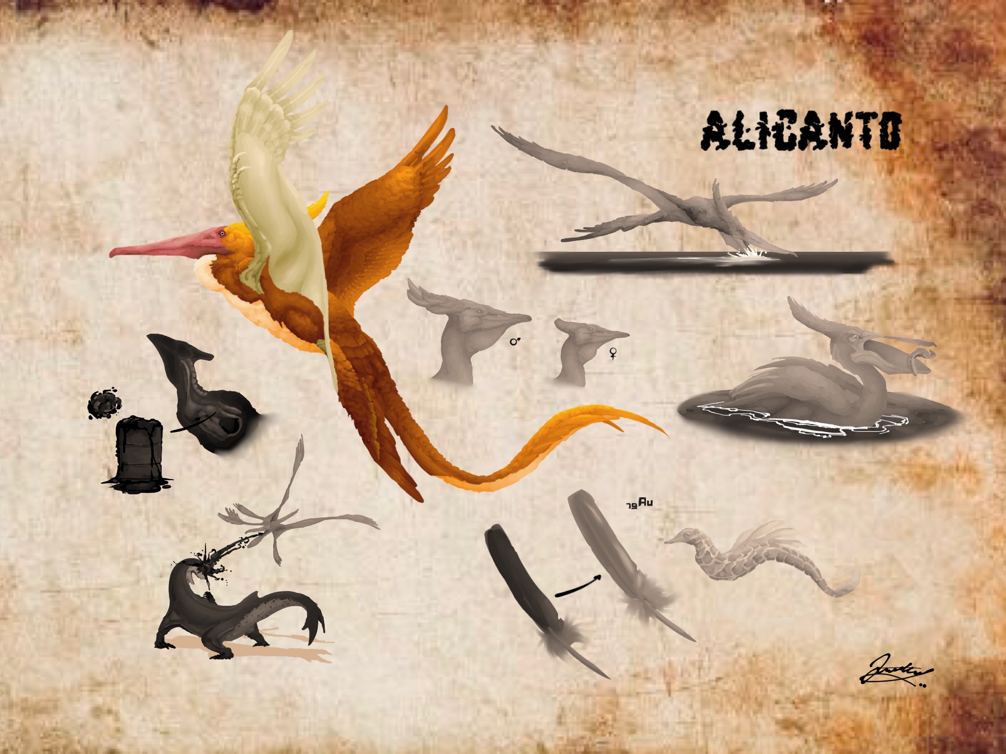 NU:AMAM Bestiary - Alicanto by DjayMasi on DeviantArt