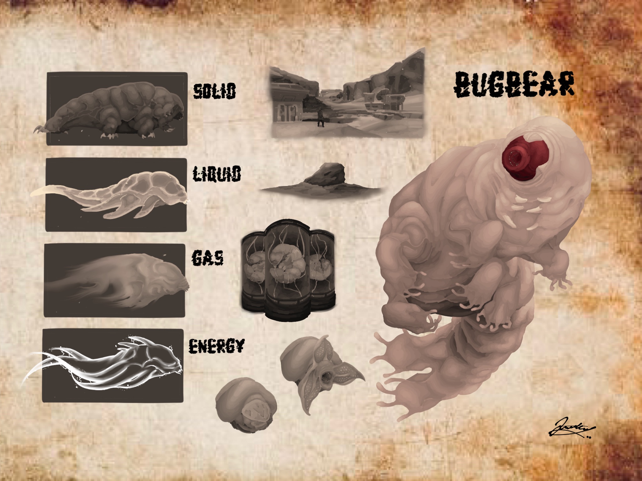 NU:AMAM Bestiary - Bugbear by DjayMasi on DeviantArt