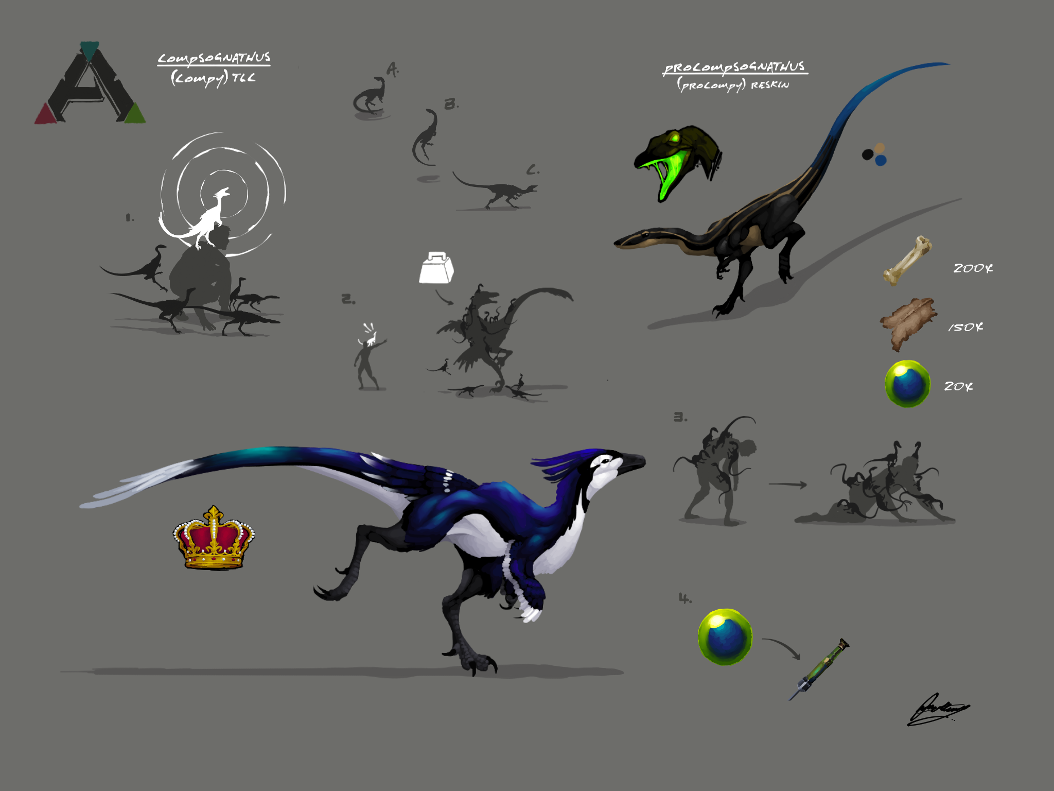 Deinonychus [Ark] by Ozanthium on DeviantArt