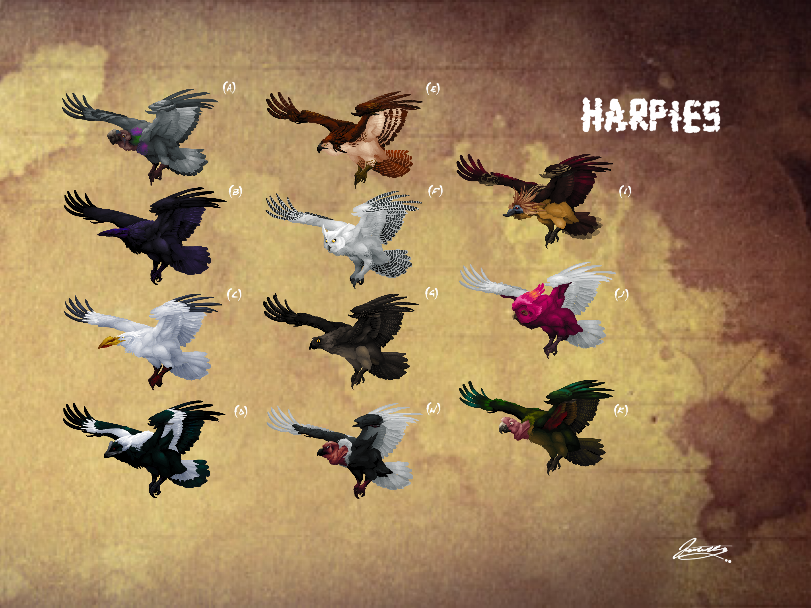 Codex Inversus Cat NU: Codex inversus - Harpies by DjayMasi on DeviantArt