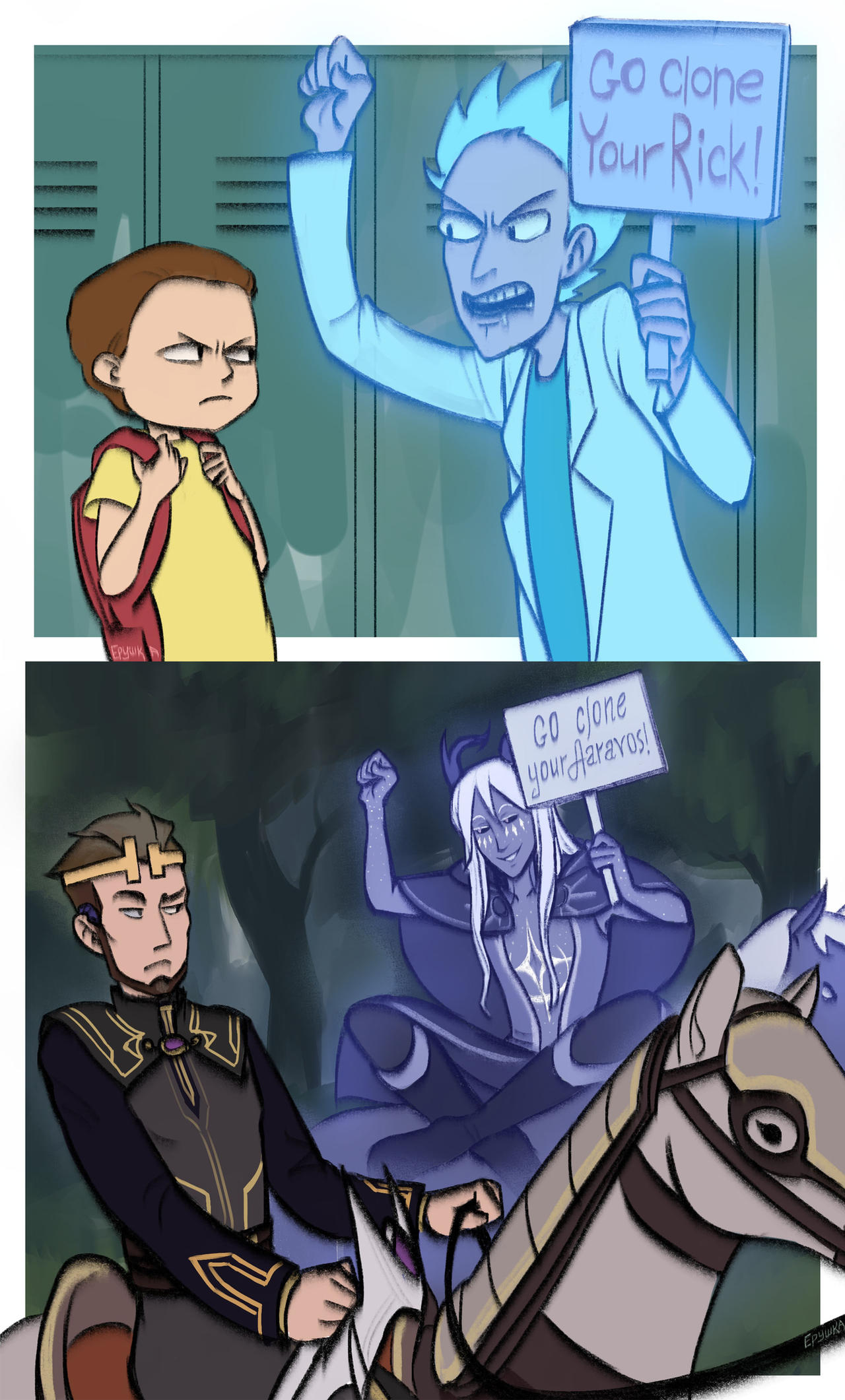 Rick And Morty and The Dragon Prince by ErDead on DeviantArt