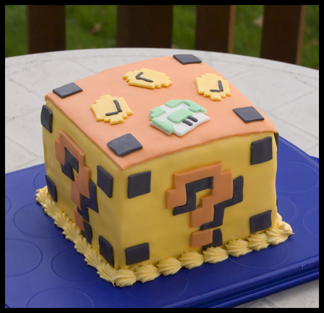 Mario Block Cake