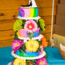 Tie-Dye Wedding Cake