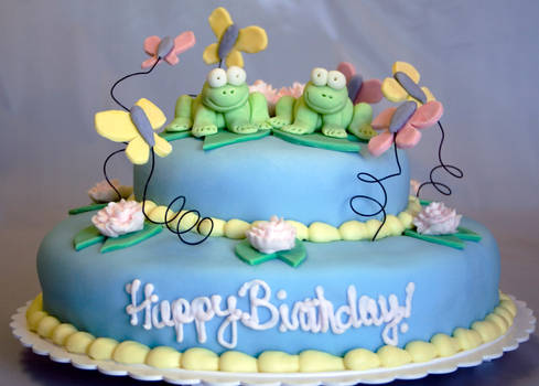 Spring Frog Cake