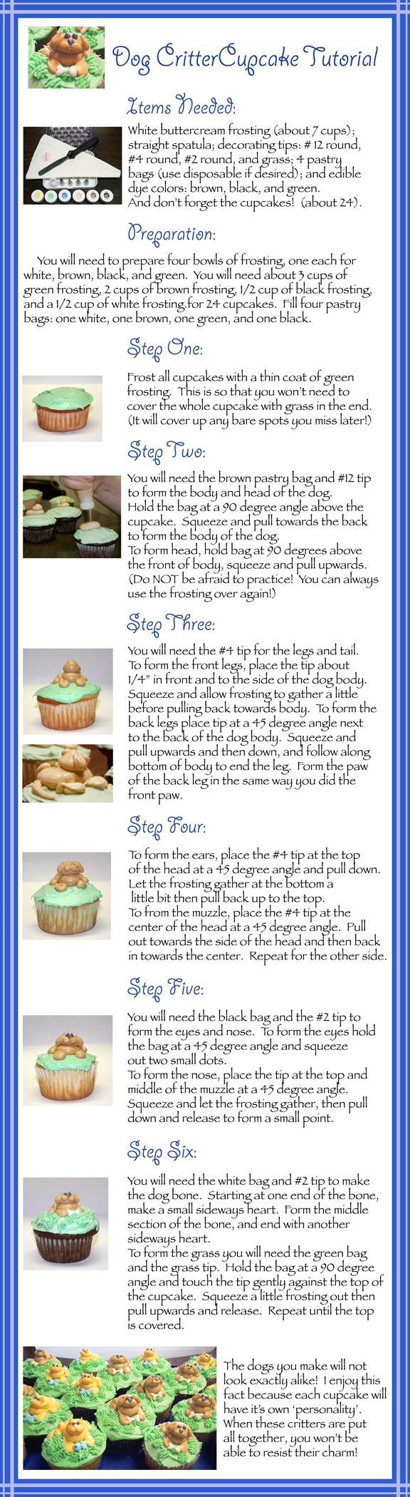 Dog CritterCupcake Tutorial