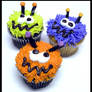 Silly Monster Cupcakes