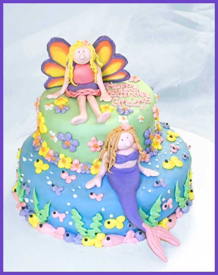 Faerie and Mermaid Cake