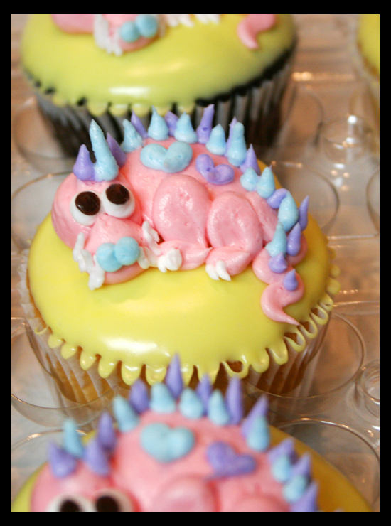 Valentine Dino Cupcake