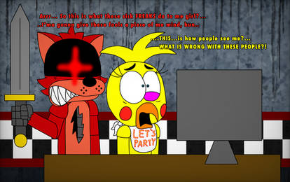 Toy Chica Discovering The Internet For First Time