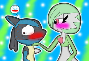 Lucario x Gardevoir Art