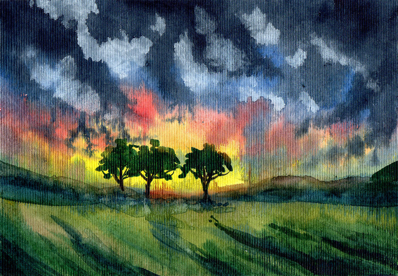After Sunset Sunset after the storm by Rikkimaru129 on DeviantArt