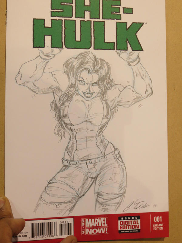 She-Hulk Sketch Cover