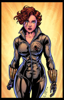 Oldschool Black Widow (MCU) Colored