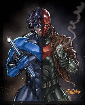 Nightwing v Redhood Colors