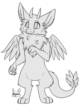 F2U Dutch Angel Dragon Base/Lineart