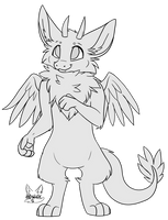 F2U Dutch Angel Dragon Base/Lineart