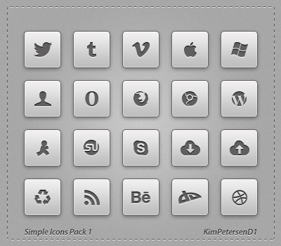 Simple Icons Pack-1