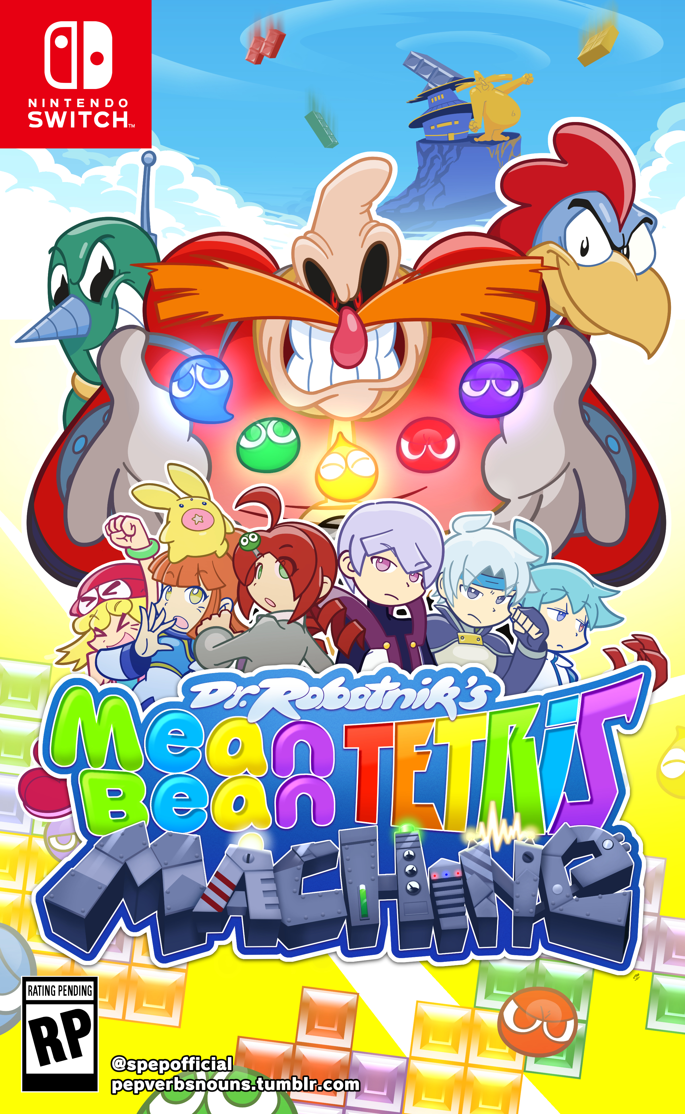 Dr. Robotnik's Mean Bean Tetris Machine by PepVerbsNouns