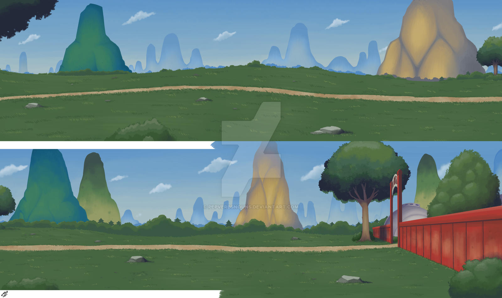 Animation BG: Newgrounds DBZ Collab Skit (2/2) by PepVerbsNouns on ...