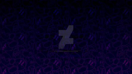 Pac-Man Arrangement Wallpaper, Purple