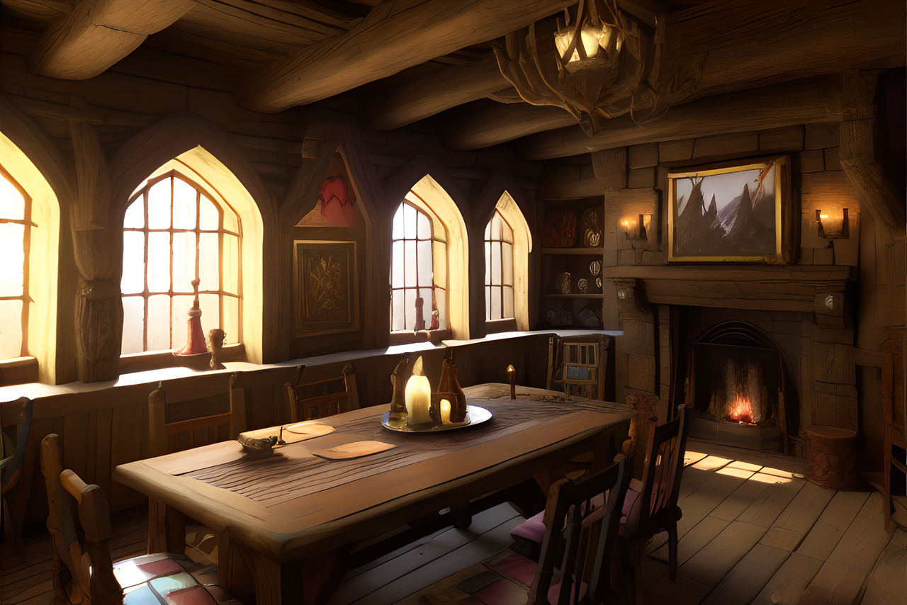 Dining room - 2 by manystoriesnotime on DeviantArt