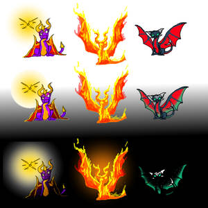 Spyro Fandesign Light And Dark