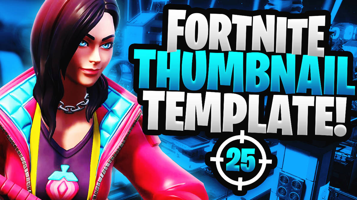 Fortnite Youtube Thumbnail Template Pack Rox By -