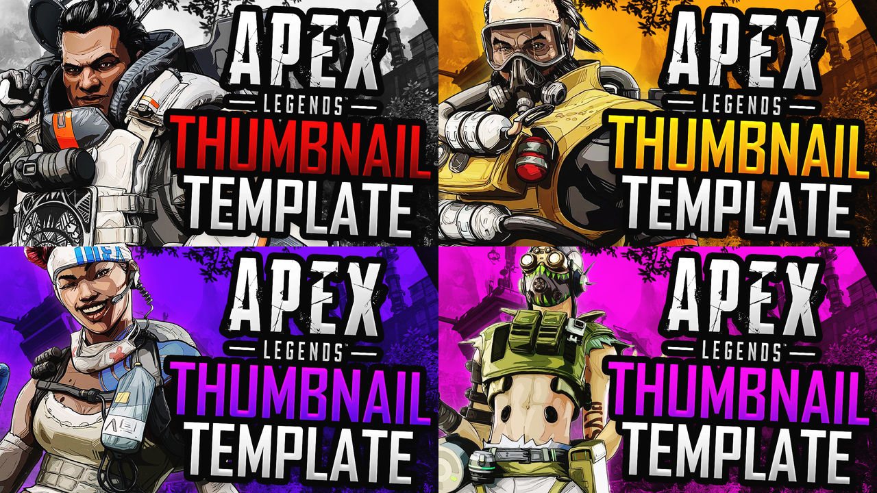 Apex Legends Youtube Thumbnail Template Pack 1 By Acezproduction On Deviantart Apex Legends Youtube Thumbnail Template Pack 1 By Acezproduction On Deviantart