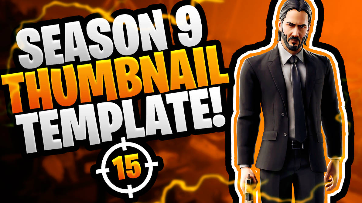 Fortnite Season 9 Youtube Thumbnail Template Pack By -