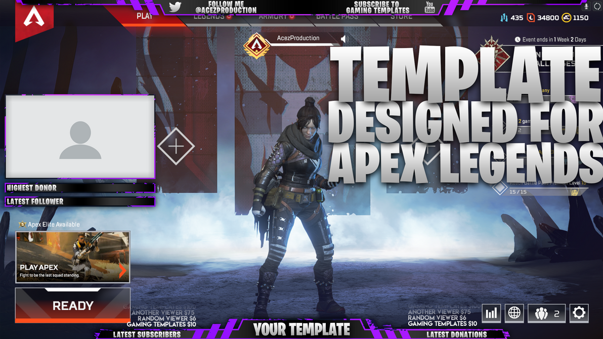 Live Stream Overlay Template Pack Apex Legends By Acezproduction On Deviantart Live Stream Overlay Template Pack Apex Legends By Acezproduction On Deviantart