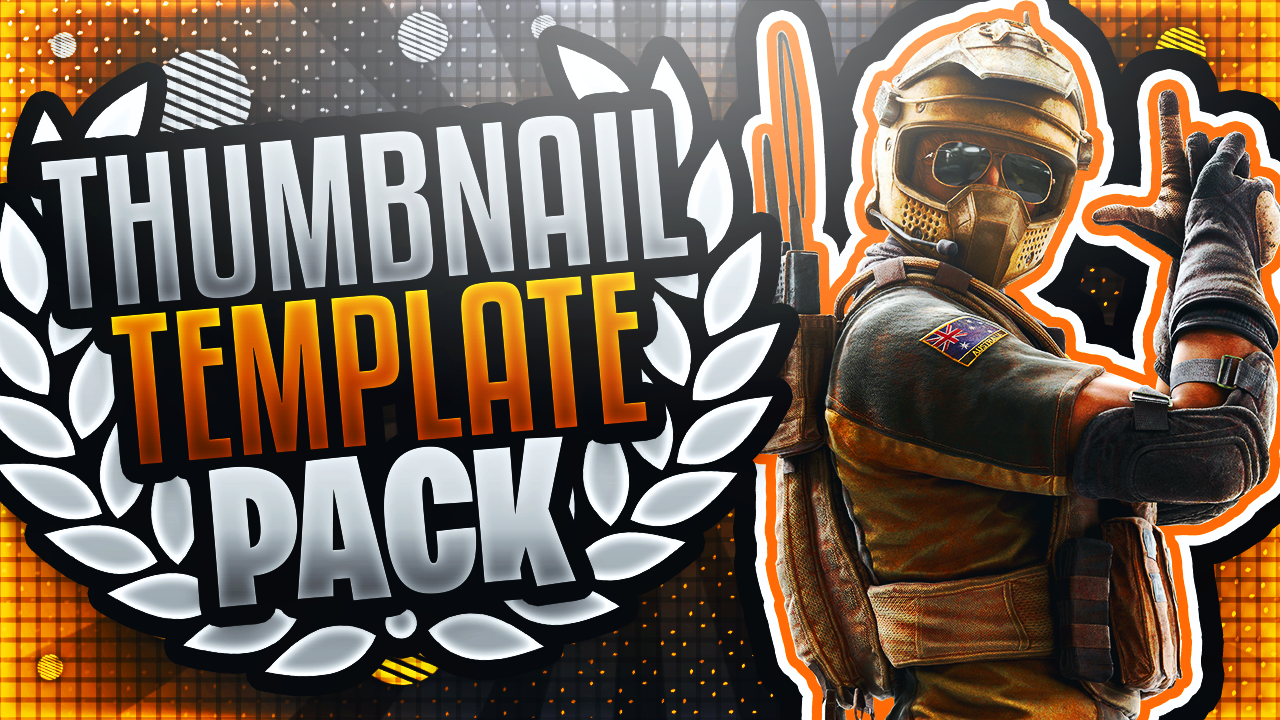Free R6 Video Thumbnail Rainbow Six Siege Thumbnail Template Pack V2 by AcezProduction on ...