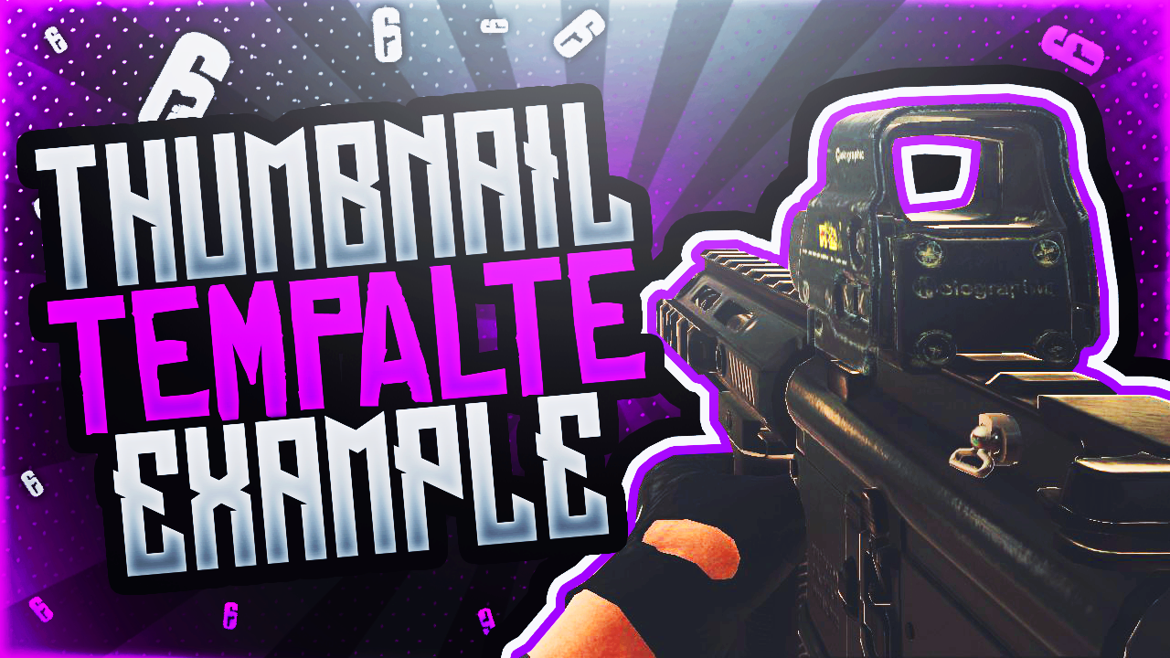 Drawn R6 Thumbnails Rainbow Six Siege Thumbnail Template Pack V1 by AcezProduction on ...