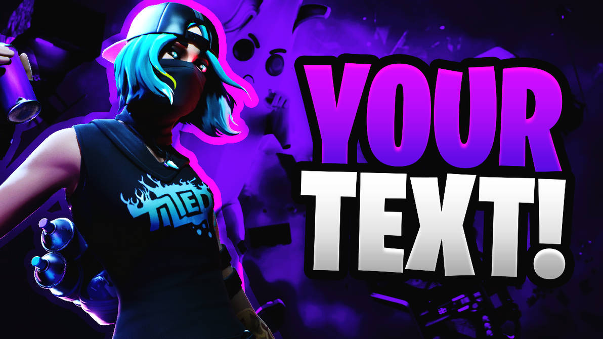 Free Fortnite YouTube Thumbnail Template Pack by AcezProduction on