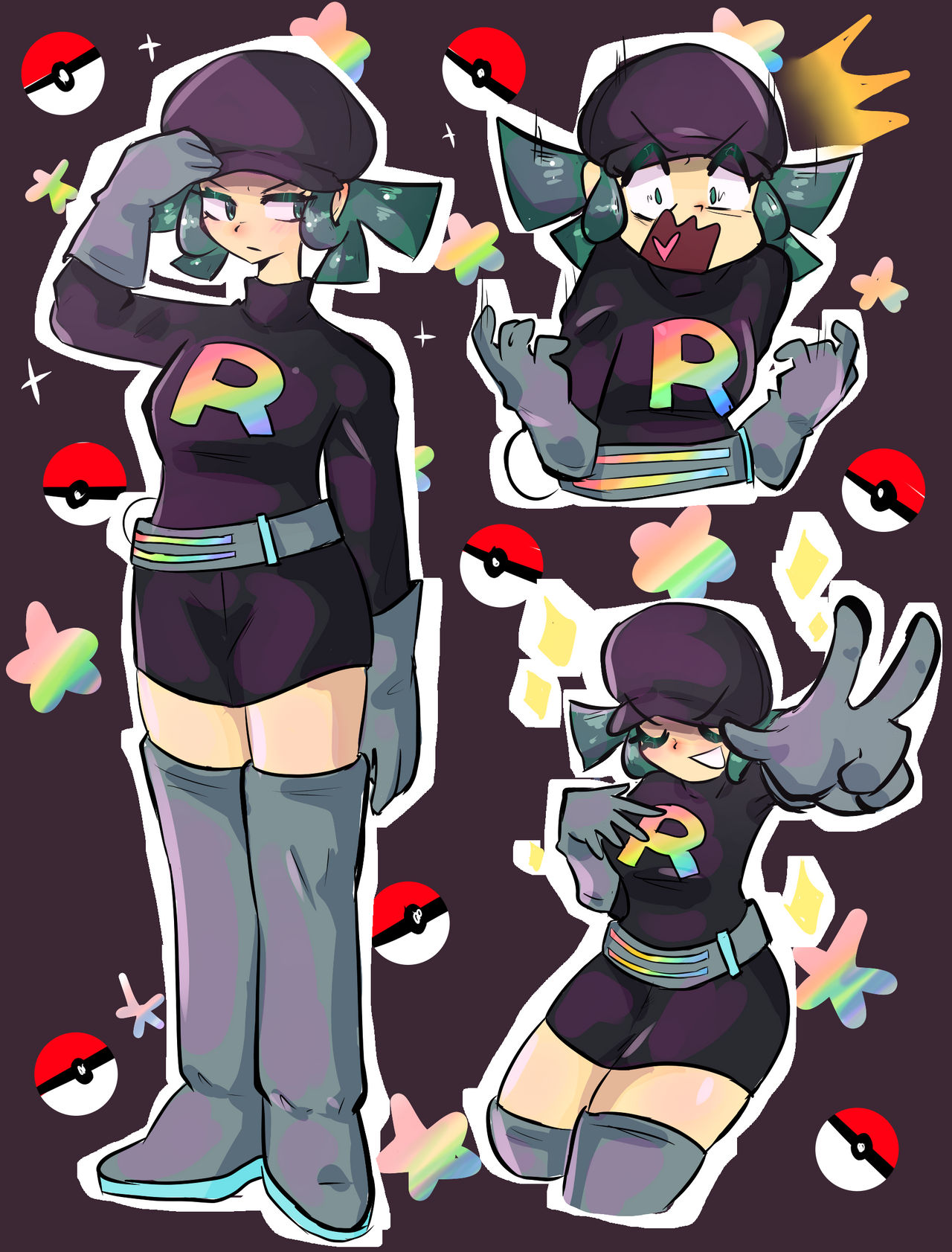 Team Rainbow Rocket Grunt by Datonedudette on DeviantArt