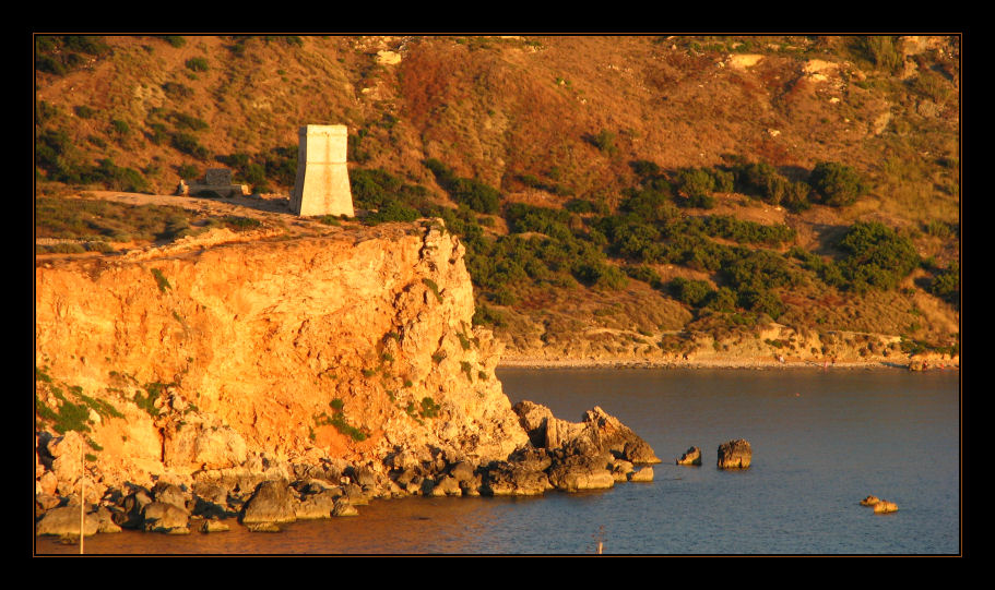 Tower on cliffs