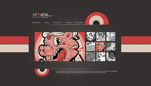 Artnew design's  simple web