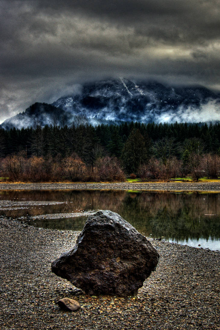 ...like a rock by the water... by UrbanRural-Photo