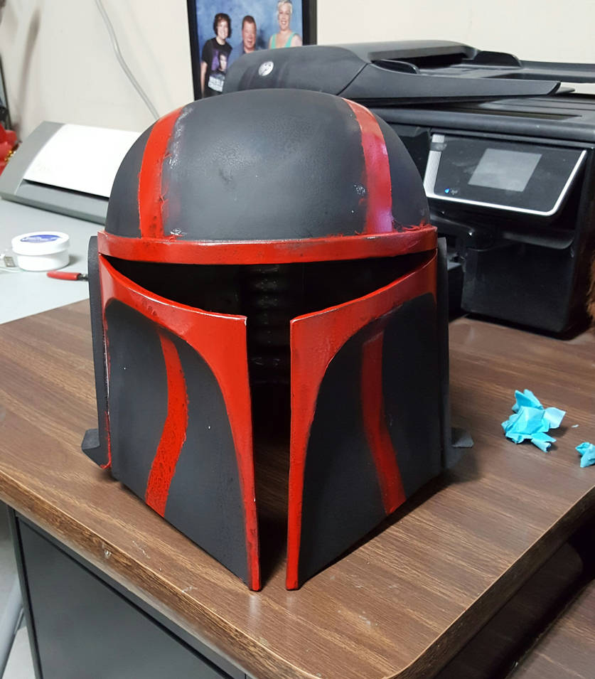 Custom Mandalorian Helmet(Front) by RexFan684