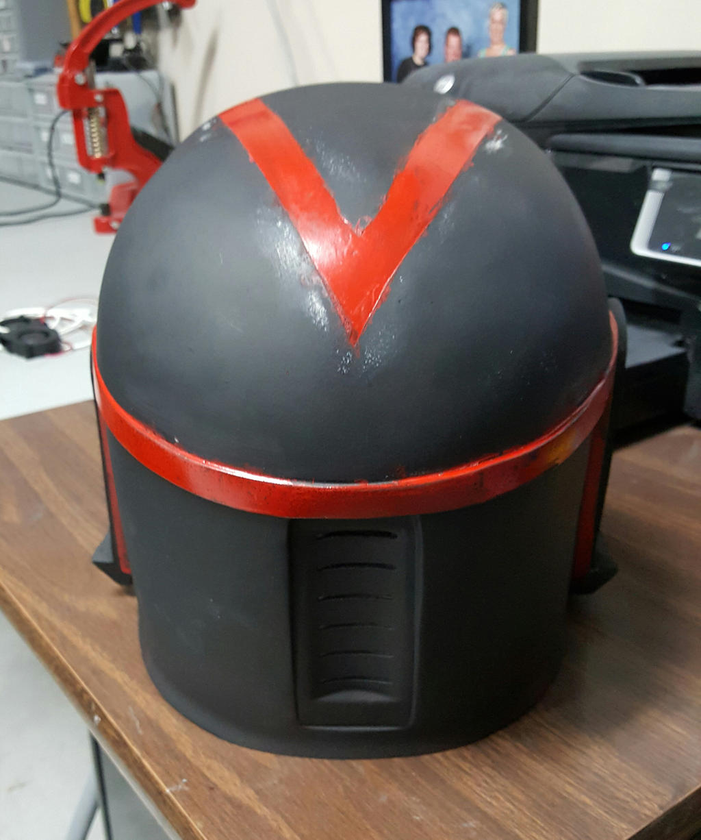 Custom Mandalorian Helmet(Back) by RexFan684