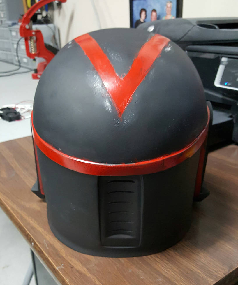 Custom Mandalorian Helmet(Back) by RexFan684