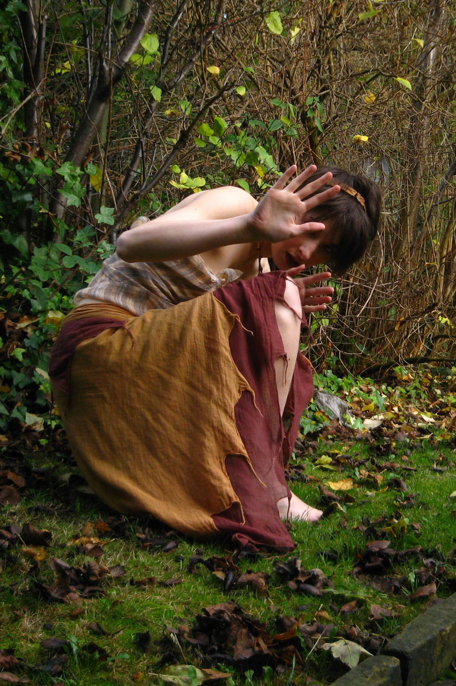 Pixie hiding by CuriousPeaches