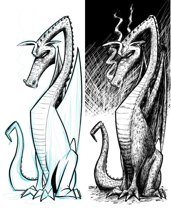 Serious dragon by EdneiMarx on DeviantArt