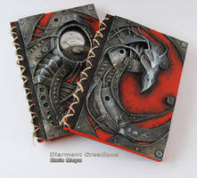 Biomechanic Dragon Notebook