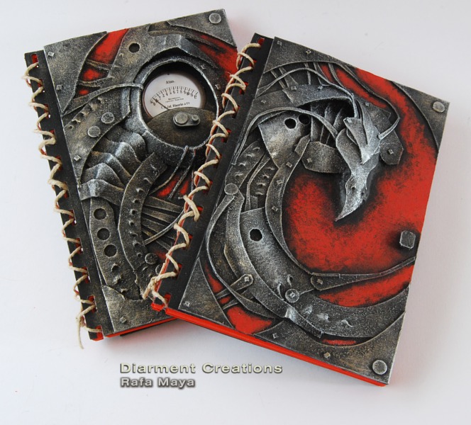 Biomechanic Dragon Notebook