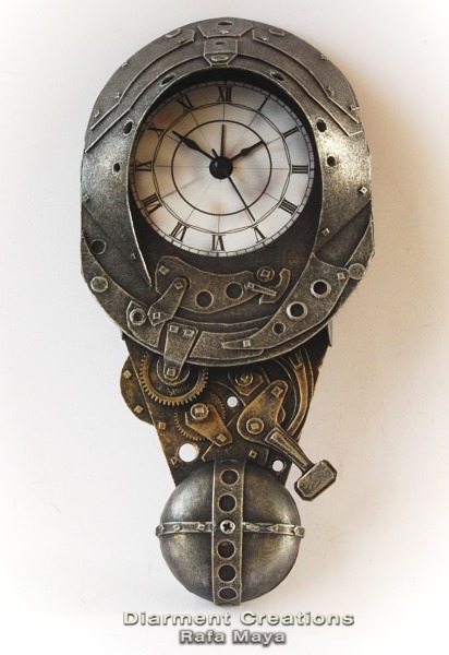 forged metal clock
